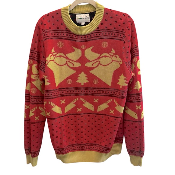 Tipsy Elves Rooster Teeth Cow Chop Sweater